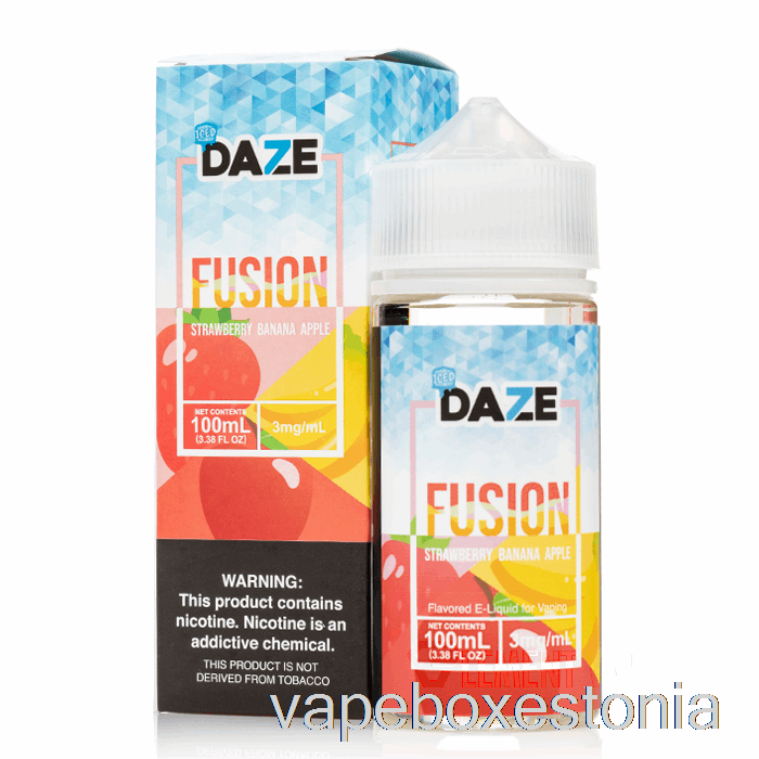 Vape Box Estonia Jäämaasikas Banaan õun - 7 Daze Fusion - 100ml 6mg